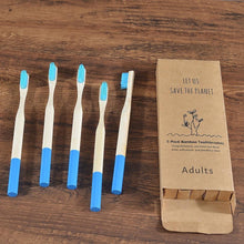 Load image into Gallery viewer, Bamboo Toothbrushes (Pack of 5) - Fresh Flesh UK
